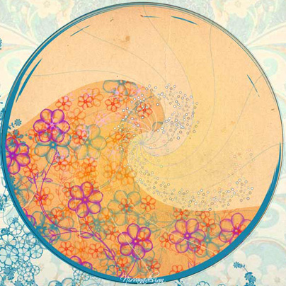 Nirvanadesign, illustrierte Mandalas, Wave Mandala 2 Nirvanadesign, illustrierte Mandalas, Wave Mandala 2