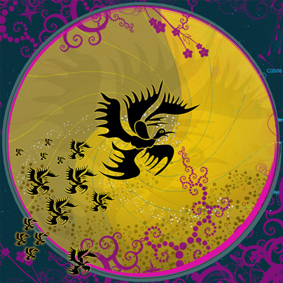Nirvanadesign, illustrierte Mandalas, Garuda Mandala Nirvanadesign, illustrierte Mandalas, Garuda Mandala