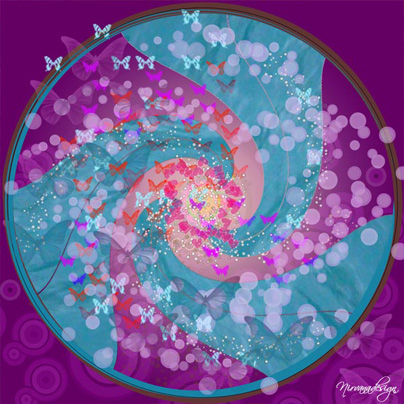 Nirvanadesign, illustrierte Mandalas, Wave Mandala 3 Nirvanadesign, illustrierte Mandalas, Wave Mandala 3