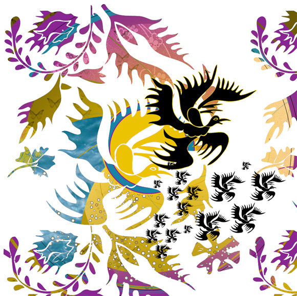 Nirvanadesign Vorlage Textil-Druck Garuda Nirvanadesign Vorlage Textil-Druck Garuda